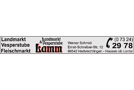 Kundenbild groß 1 Werner Schmid Landmarkt & Vesperstube Lamm