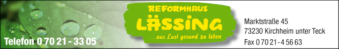 Anzeige Reformahus Lässing GmbH