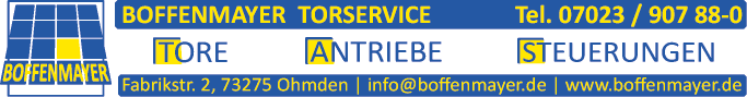 Anzeige Boffenmayer Torservice