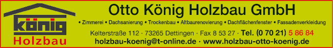 Anzeige Otto König Holzbau GmbH