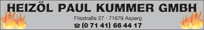 Anzeige Heizöl Paul Kummer GmbH