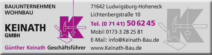 Anzeige Bauunternehmen Keinath GmbH