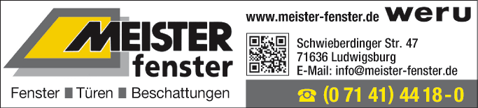 Anzeige Meister-Fenster GmbH