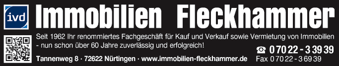 Anzeige Immobilien Fleckhammer