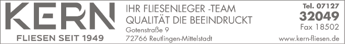 Anzeige Kern Fliesenfachbetrieb GmbH