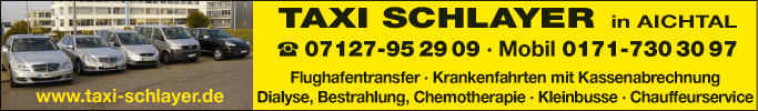 Anzeige Taxi Schlayer