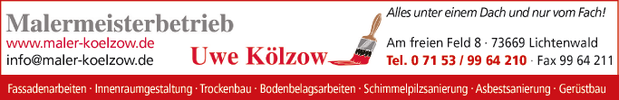 Anzeige Malermeisterbetrieb Uwe Kölzow
