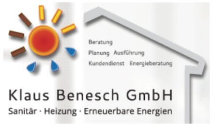 Kundenlogo von Klaus Benesch GmbH - Sanitär-Heizung - Erneuerbare Energien