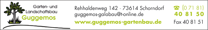 Anzeige Guggemos GmbH Garten- und Landschaftsbau