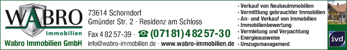 Anzeige Wabro Immobilien GmbH