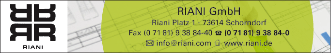 Anzeige Riani GmbH