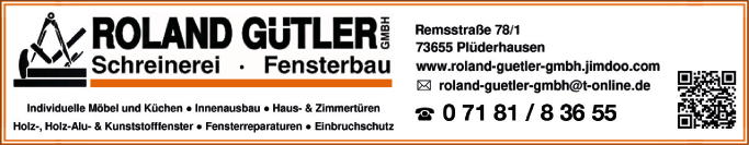 Anzeige Gütler Roland GmbH