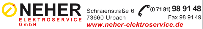 Anzeige Neher Elektroservice GmbH