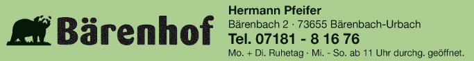Anzeige Bärenhof