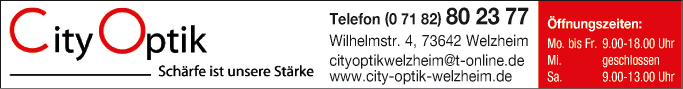Anzeige City Optik GmbH