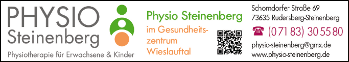 Anzeige Physio-Steinenberg / Kinder Physiotherapie