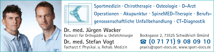 Anzeige Wacker Jürgen Dr.med. u. Vogt Stefan Dr.med.