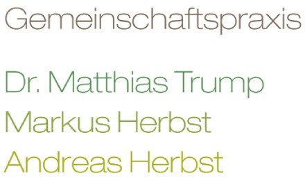 Kundenlogo von Gemeinschaftspraxis DRes.med. Matthias Trump,  Markus Herbst,  Andreas Herbst