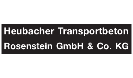 Kundenlogo von Heubacher Transportbeton Rosenstein GmbH & Co. KG