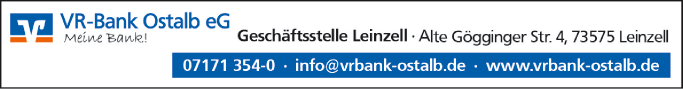 Anzeige VR-Bank Ostalb eG