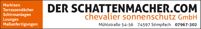 Anzeige Chevalier Sonnenschutz GmbH