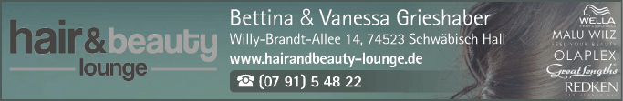 Anzeige Hair & Beauty Lounge