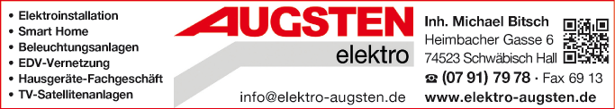 Anzeige Elektro Augsten