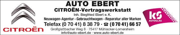 Anzeige Autohaus Citroën Ebert e. K.