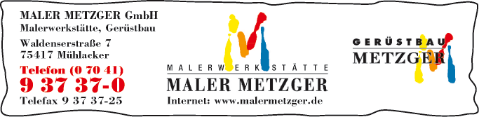 Anzeige METZGER GmbH