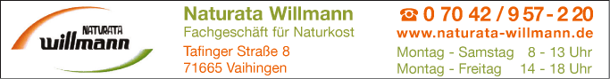 Anzeige Naturata Willmann
