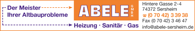 Anzeige Abele GmbH