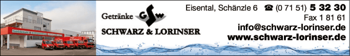 Anzeige Schwarz & Lorinser GmbH