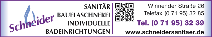 Anzeige Schneider GmbH