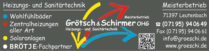 Anzeige Grötsch & Schirmer OHG