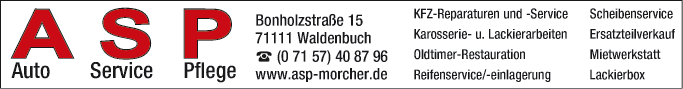 Anzeige ASP Morcher