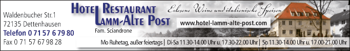 Anzeige Lamm - Alte Post