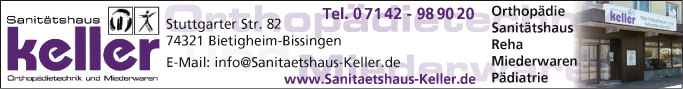 Anzeige Sanitätshaus Keller GmbH