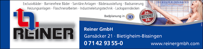 Anzeige Reiner GmbH