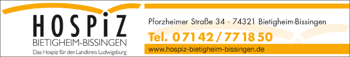 Anzeige Hospiz Bietigheim-Bissingen e.V.