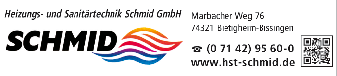 Anzeige Schmid Heizungs- und Sanitärtechnik GmbH