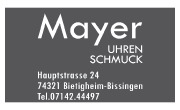 Kundenlogo Mayer - Uhren Schmuck