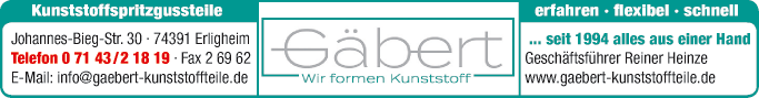 Anzeige Gäbert GmbH & Co.KG