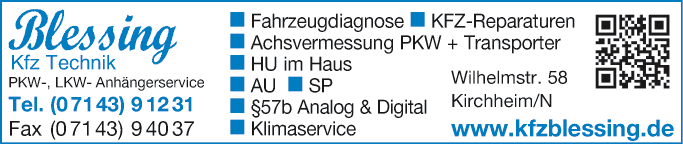 Anzeige Autoreparaturen