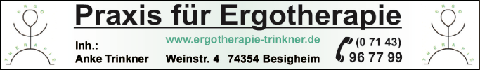 Anzeige Ergotherapeutische Praxis Anke Trinkner