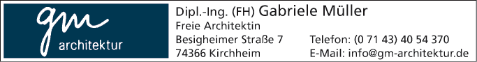 Anzeige gm architektur