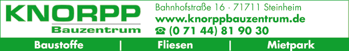 Anzeige Knorpp Baustoffe GmbH