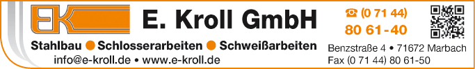 Anzeige Kroll E. GmbH