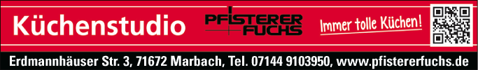 Anzeige Küchenstudio Pfisterer & Fuchs GmbH