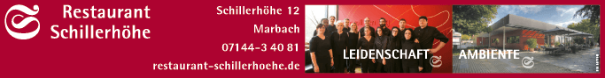 Anzeige Restaurant Schillerhöhe GmbH