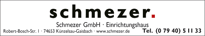 Anzeige Möbel Einrichtungshaus Schmezer GmbH